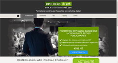 Desktop Screenshot of masterclassduweb.com