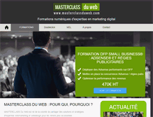Tablet Screenshot of masterclassduweb.com